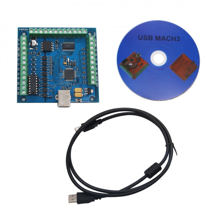 MACH3 4-Axis USB CNC Controlle - Mach3 Usb Cnc Controller 4 Axis 100Khz recension och pris